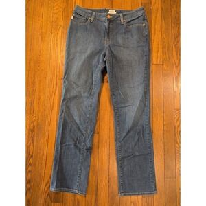 LL Bean Favorite Fit Medium Wash Straight Leg Stretch Jeans Womens Size 10 Jeans